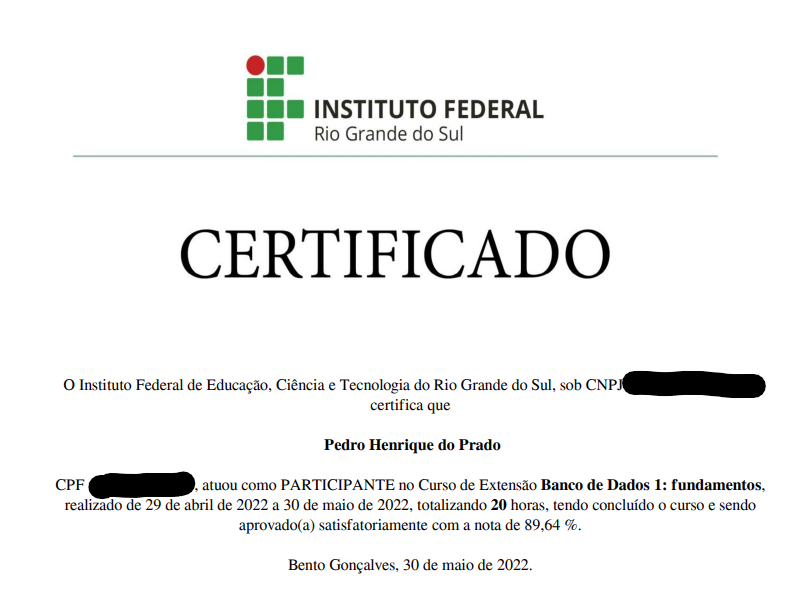 Certificado